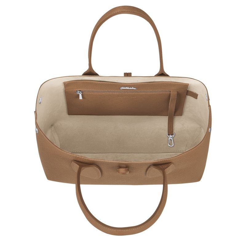 Longchamp Roseau L Toteväska Dam Beige | 3158-JXFVL