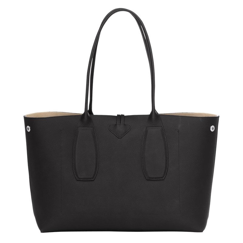 Longchamp Roseau L Toteväska Dam Svarta | 0316-IXHAC