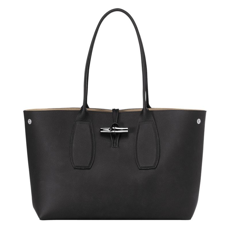 Longchamp Roseau L Toteväska Dam Svarta | 0316-IXHAC