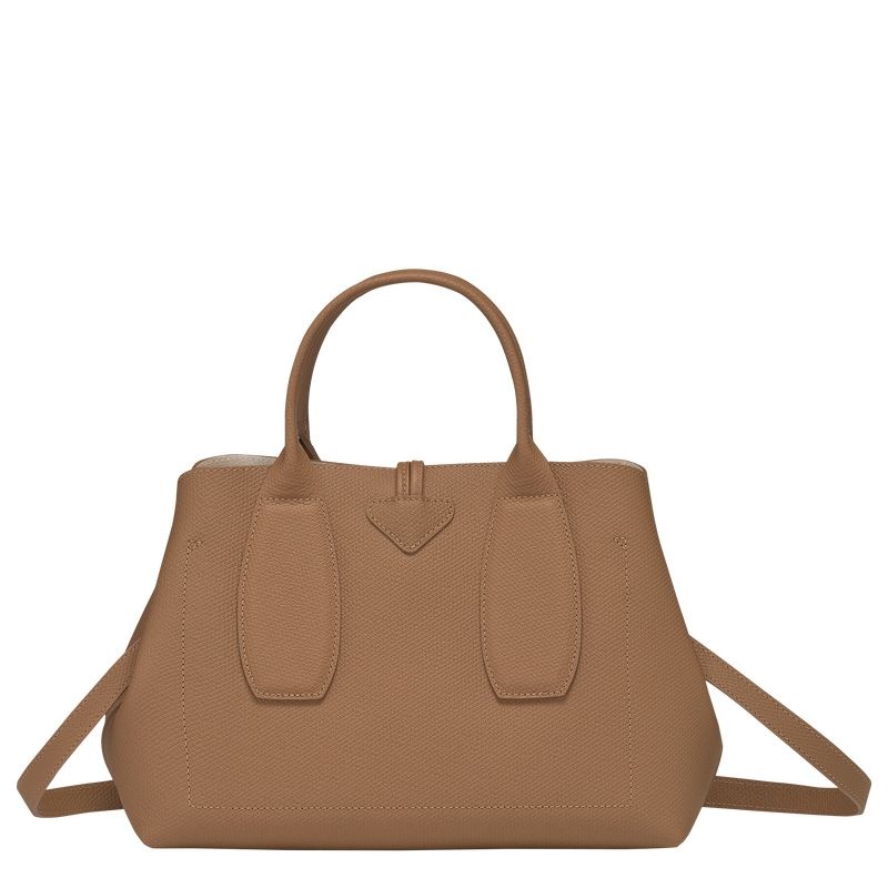 Longchamp Roseau M Handväska Dam Beige | 4327-SRUJD