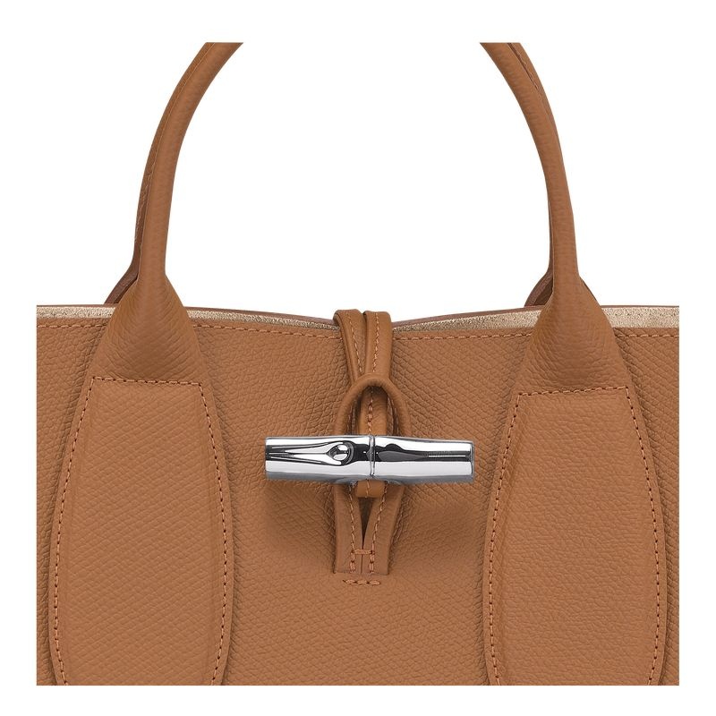 Longchamp Roseau M Handväska Dam Beige | 4327-SRUJD