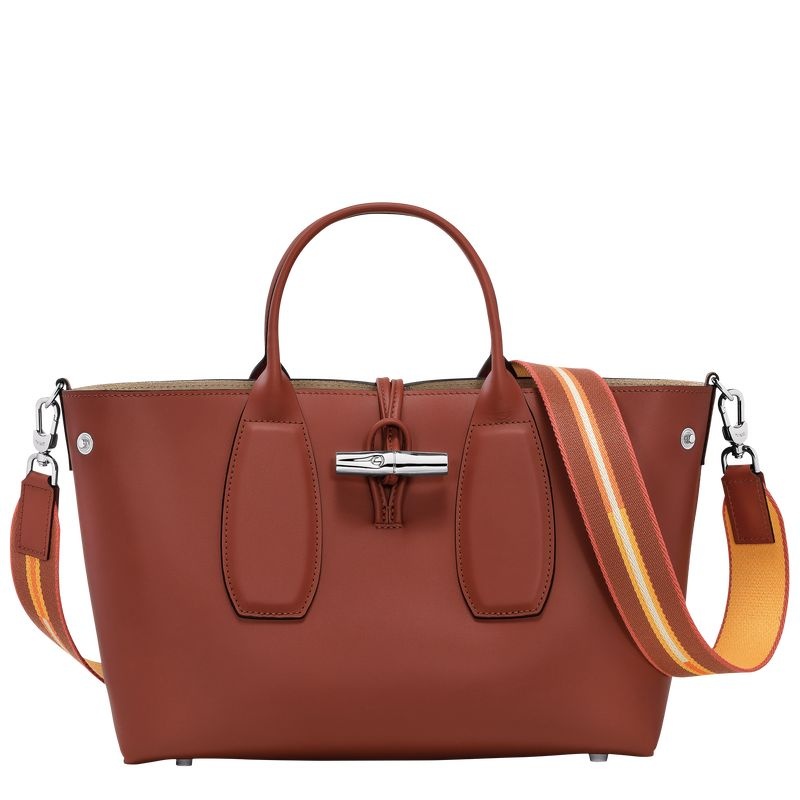 Longchamp Roseau M Handväska Dam Bruna | 2194-SCFLQ