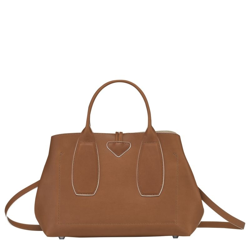 Longchamp Roseau M Handväska Dam Bruna | 7834-YHMOF