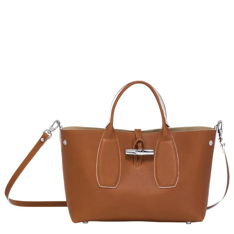 Longchamp Roseau M Handväska Dam Bruna | 7834-YHMOF