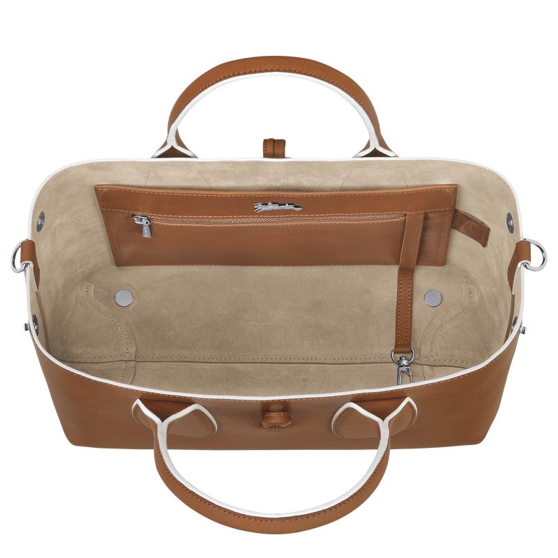 Longchamp Roseau M Handväska Dam Bruna | 7834-YHMOF