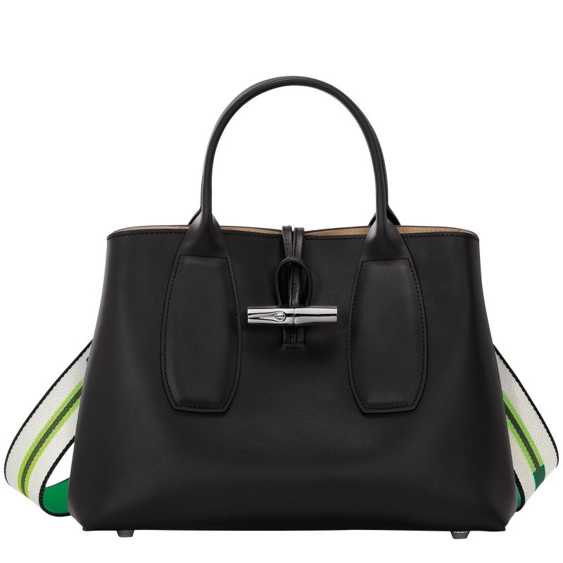 Longchamp Roseau M Handväska Dam Svarta | 3945-KCENZ