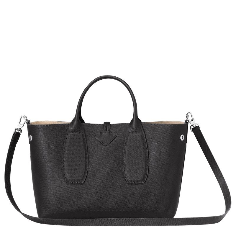 Longchamp Roseau M Handväska Dam Svarta | 4098-CFHGA