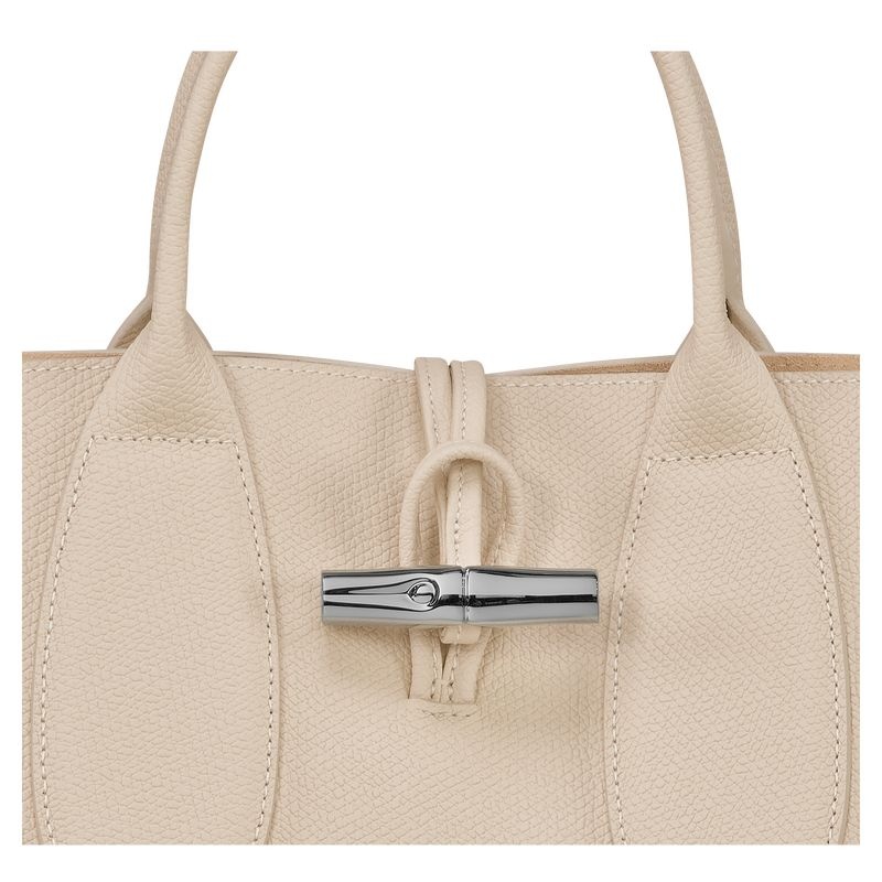 Longchamp Roseau M Handväska Dam Vita | 1593-ELHIN