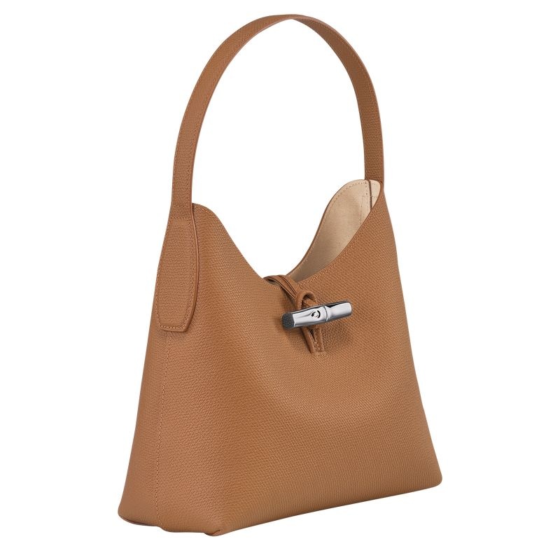 Longchamp Roseau M Hobo Väska Dam Beige | 5278-KROSH