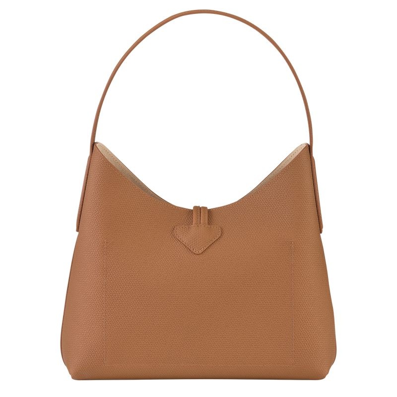 Longchamp Roseau M Hobo Väska Dam Beige | 5278-KROSH