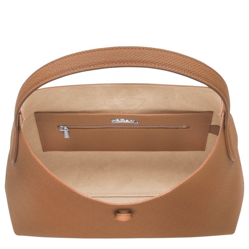 Longchamp Roseau M Hobo Väska Dam Beige | 5278-KROSH