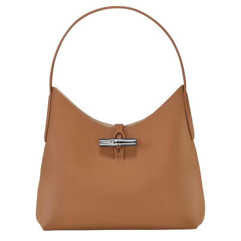 Longchamp Roseau M Hobo Väska Dam Beige | 5278-KROSH