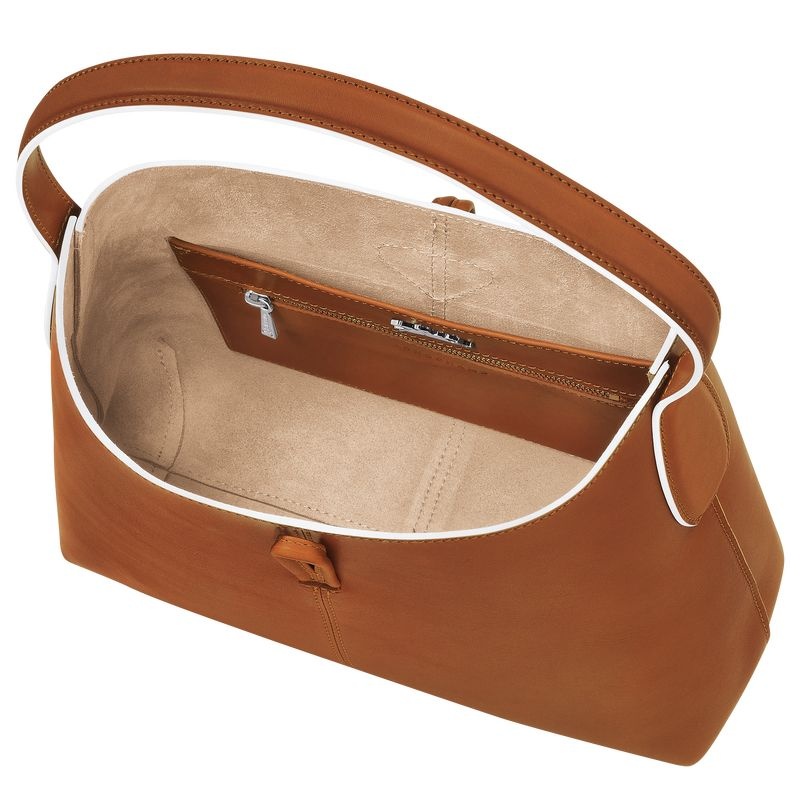 Longchamp Roseau M Hobo Väska Dam Bruna | 6273-LHASW