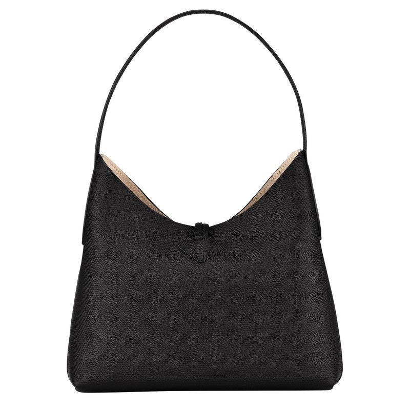 Longchamp Roseau M Hobo Väska Dam Svarta | 3285-GTYPF