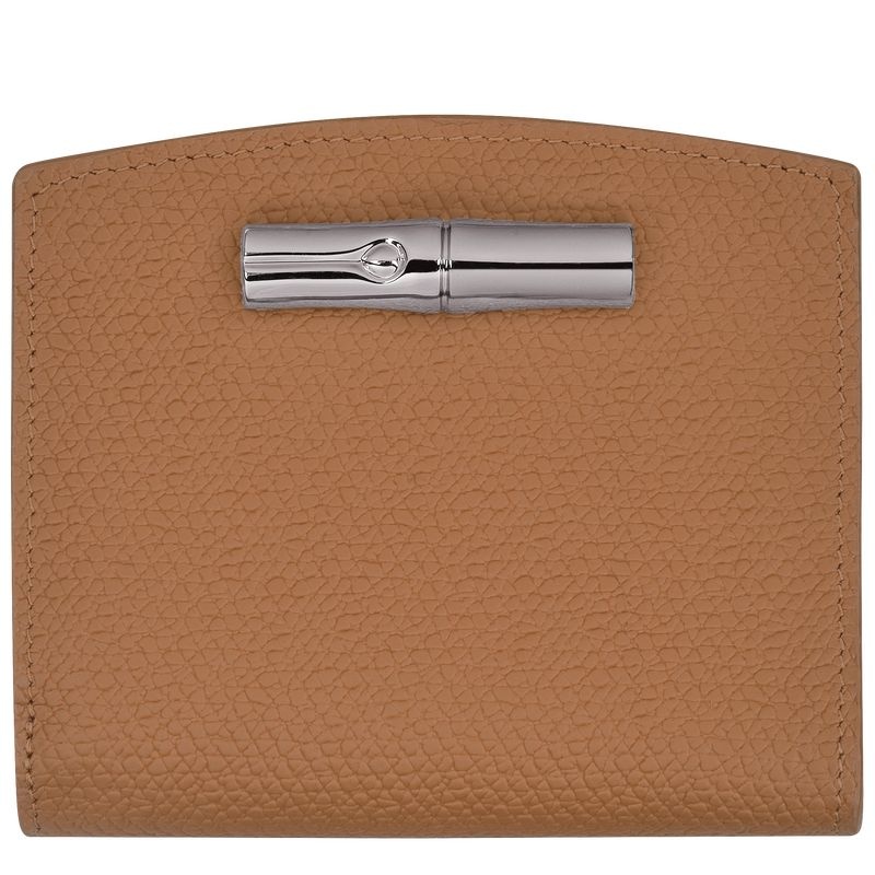 Longchamp Roseau Plånbok Dam Beige | 6175-FOWMK