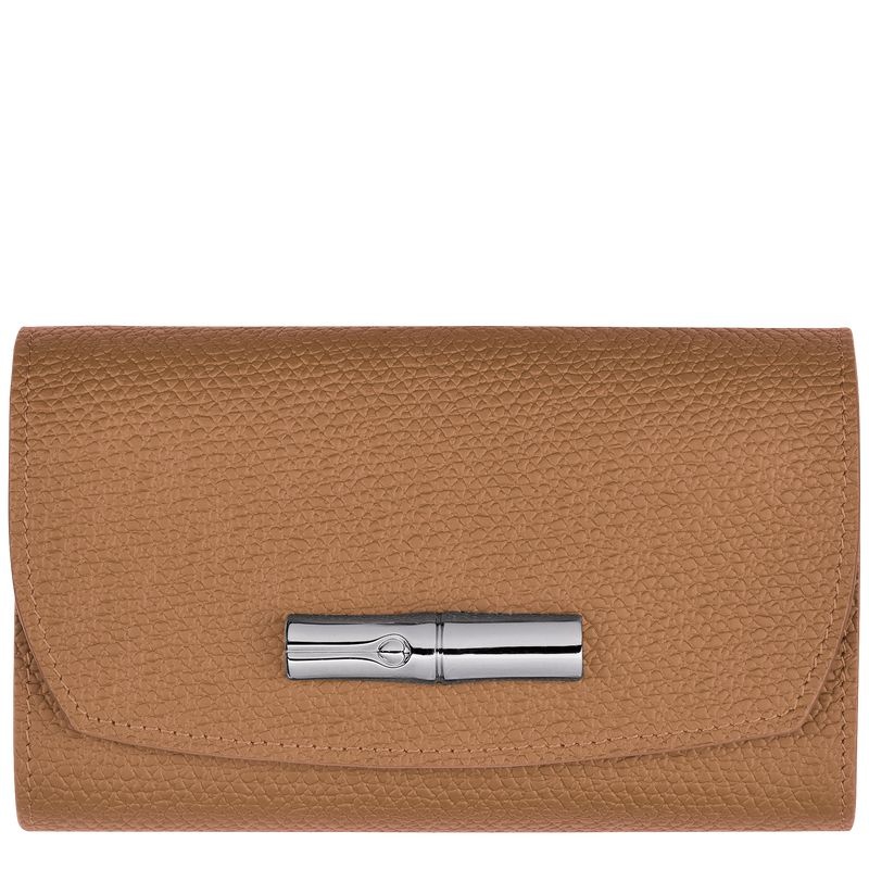 Longchamp Roseau Plånbok Dam Beige | 8725-VYTDZ