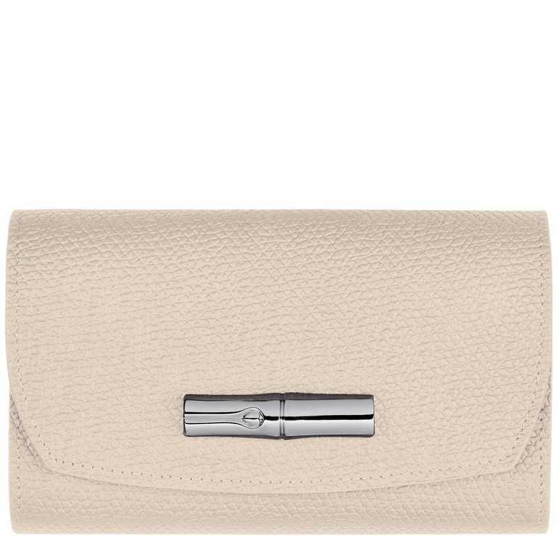 Longchamp Roseau Plånbok Dam Vita | 6901-IXWOY