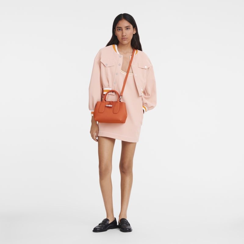 Longchamp Roseau S Handväska Dam Orange | 3426-DLYKG