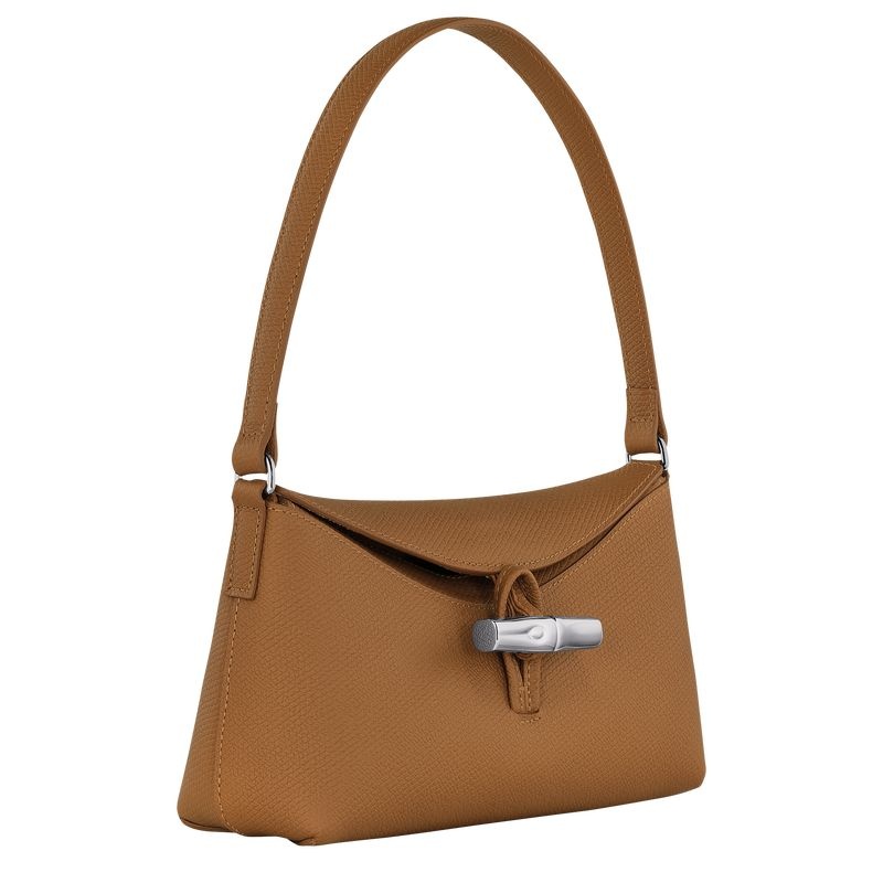 Longchamp Roseau S Hobo Väska Dam Beige | 3487-EXSRW