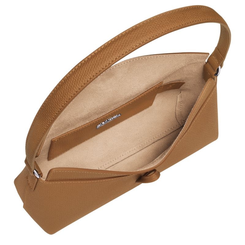 Longchamp Roseau S Hobo Väska Dam Beige | 3487-EXSRW