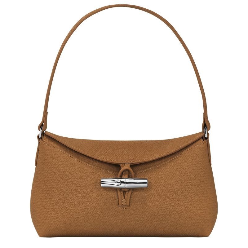 Longchamp Roseau S Hobo Väska Dam Beige | 3487-EXSRW