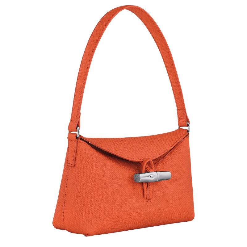 Longchamp Roseau S Hobo Väska Dam Orange | 4269-HGOSB