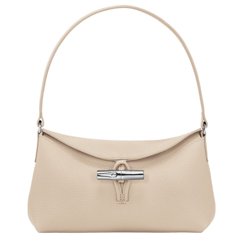 Longchamp Roseau S Hobo Väska Dam Vita | 6412-VTIQJ