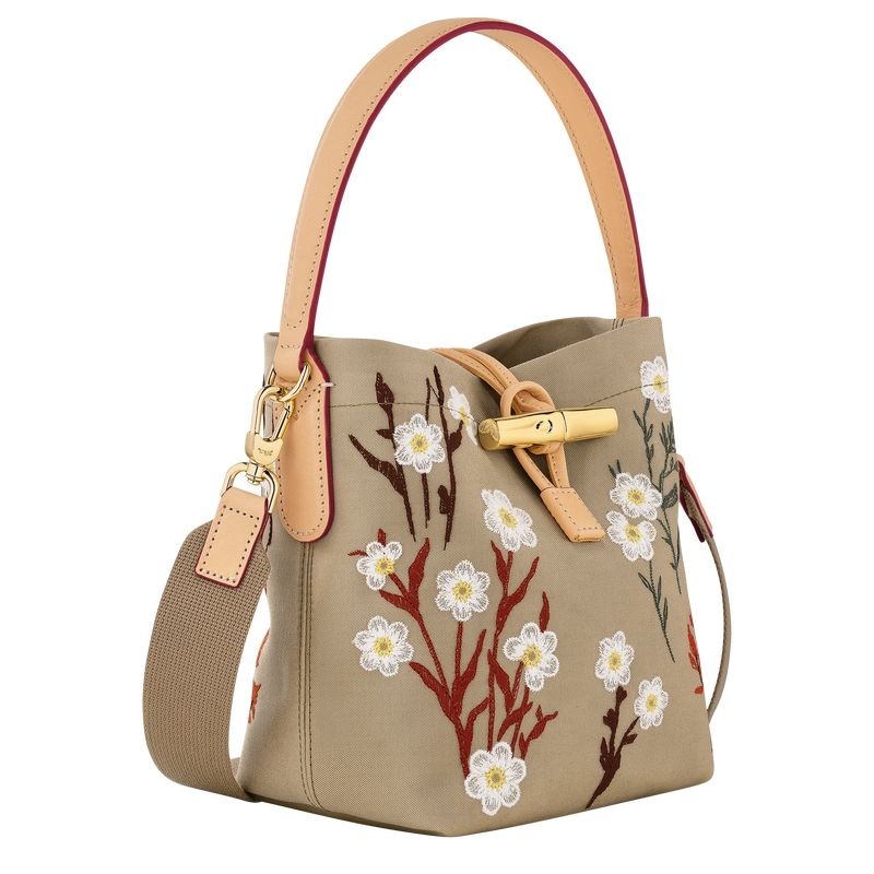 Longchamp Roseau XS Bucket Väska Dam Beige | 7946-LPUAH