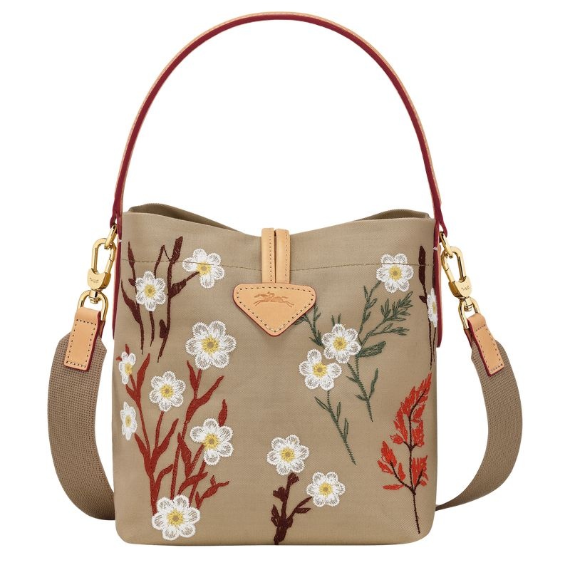 Longchamp Roseau XS Bucket Väska Dam Beige | 7946-LPUAH