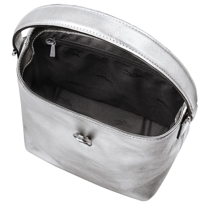 Longchamp Roseau XS Bucket Väska Dam Silver | 7231-GKZHE