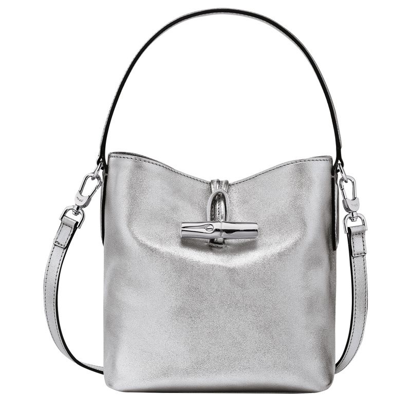 Longchamp Roseau XS Bucket Väska Dam Silver | 7231-GKZHE