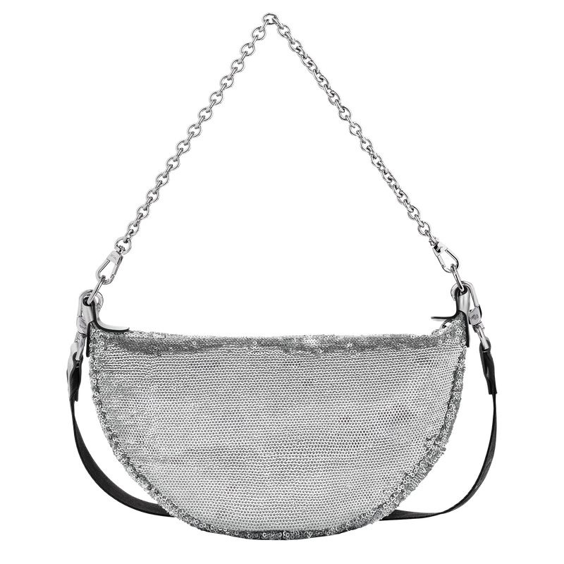 Longchamp Smile S Axelväska Dam Silver | 4603-EHPCM