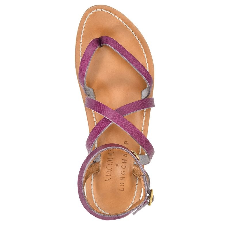 Longchamp x K.Jacques Sandals Sandaler Dam Lila | 4753-MGVTS