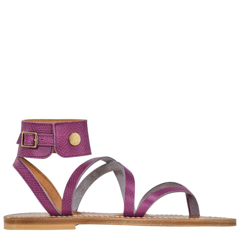 Longchamp x K.Jacques Sandals Sandaler Dam Lila | 4753-MGVTS