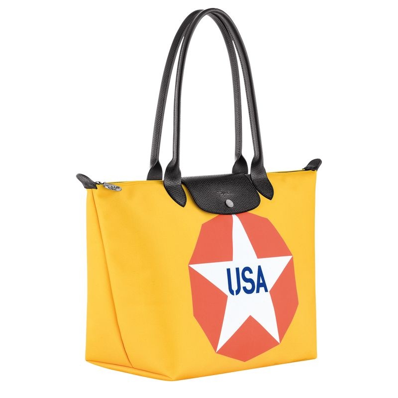 Longchamp x Robert Indiana L Toteväska Dam Blå | 0268-WAUDY