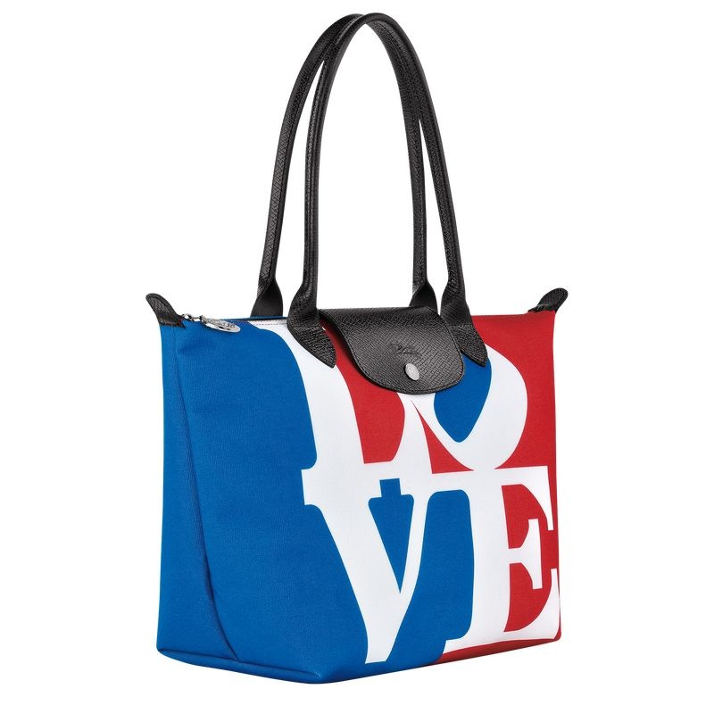 Longchamp x Robert Indiana M Toteväska Dam Vita | 5273-ZJFXM