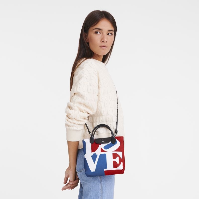 Longchamp x Robert Indiana XS Crossbody Väska Dam Vita | 7132-HBGTF